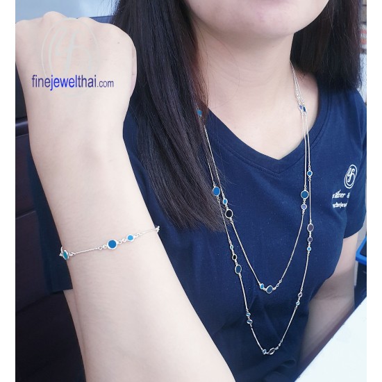 สร้อยแขน-สร้อยข้อมือ-สร้อยแขนเงินแท้-สร้อยแขนลงสี-finejewelthai-T30750000E