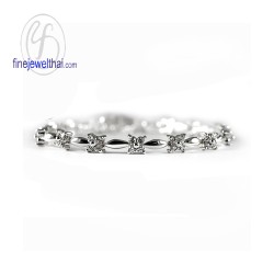 สร้อยข้อมือเงินแท้-สร้อยข้อมือเพชรสังเคราะห์-สร้อยแขน-เงินแท้925-เพชรสังเคราะห์-T1005cz