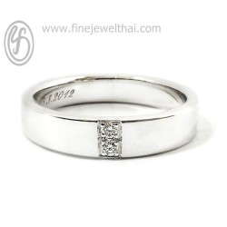 แหวนคู่-แหวนเพชร-แหวนทองคำขาว-แหวนหมั้น-แหวนแต่งงาน-Finejewelthai-RWCD035WG