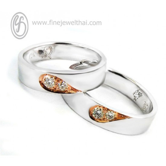 แหวนคู่-แหวนเพชร-แหวนทองคำขาว-แหวนหมั้น-แหวนแต่งงาน-Finejewelthai-RWCD037WG