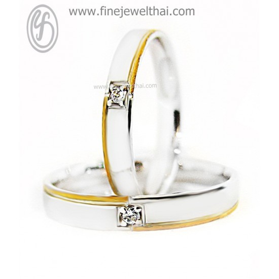 แหวนทองคำขาว-ทองคำขาวแท้-เพชรแท้-แหวนเพชร-แหวนแต่งงาน-แหวนคู่-RWCD022WG