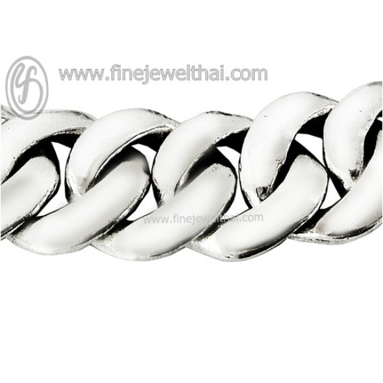 สร้อยแขนเงิน-สร้อยข้อมือเลส-สร้อยข้อมือ-finejewelthai-T100200