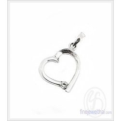 จี้เพชร-จี้หัวใจ-จี้ทองคำขาว-เพชรแท้-ทองคำขาวแท้-Finejewelthai-P1102DWG