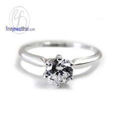 แหวนทองคำขาว-แหวนเพชร-ทองคำขาว-เพชร-แหวนหมั้น-แหวนแต่งงาน-Finejewelthai - R1184DWG