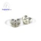 แป้นต่างหูเงินแท้ 925, 5 มิลลิเมตร - Butterfly Stud Earring 925 with stamp 925, 5 mm,5 pairs-finejewelthai-F001