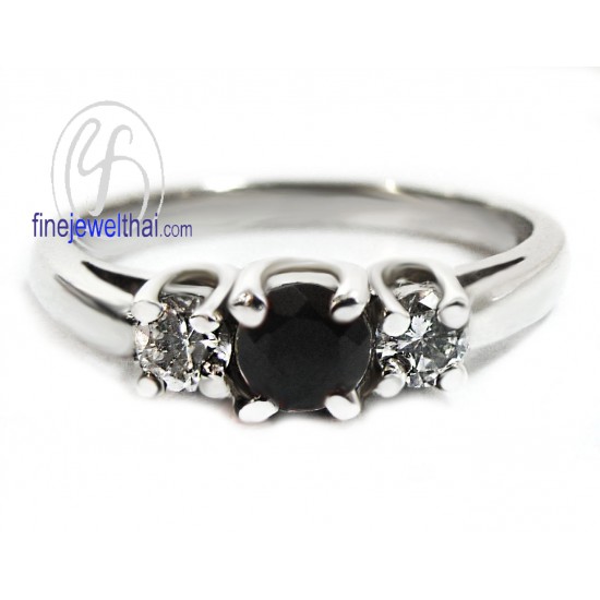 แหวนนิล-แหวนเงิน-แหวนพลอย-แหวนเพชร-เพชรcz-R1156on