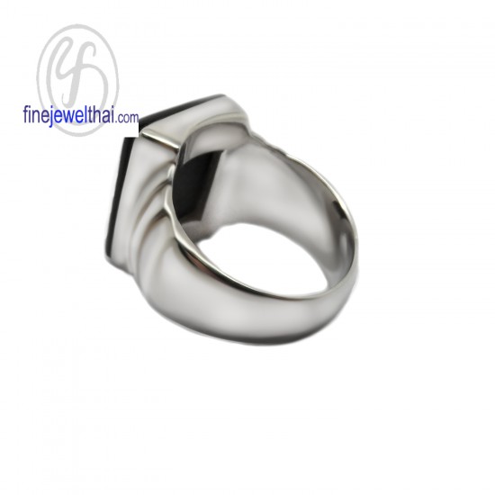 แหวนนิล-แหวนเงิน-แหวนพลอย-นิลแท้-R3121on