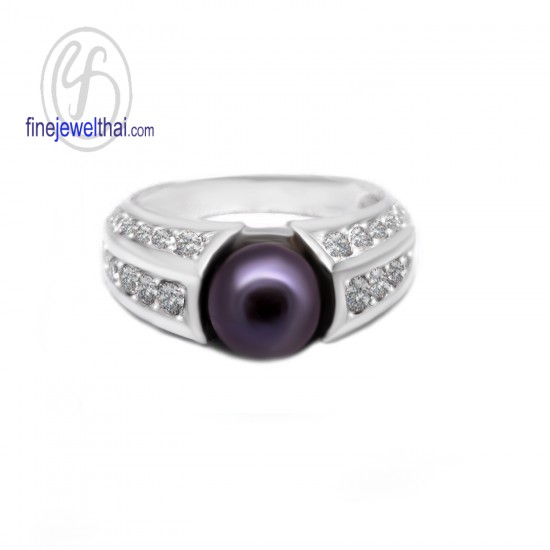 แหวนมุก-แหวนเงิน-เพชรcz-R2025pl