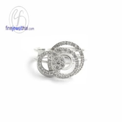 แหวนเพชร-แหวนเงิน-เพชรสังเคราะห์-เงินแท้-แหวนหมั้น-แหวนแต่งงาน-R1355cz