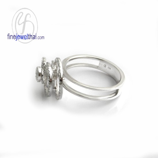 แหวนเพชร-แหวนเงิน-เพชรสังเคราะห์-เงินแท้-แหวนหมั้น-แหวนแต่งงาน-R1355cz