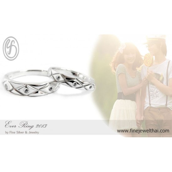 แหวนคู่-แหวนเพชร-แหวนเงินแท้-แหวนหมั้น-แหวนแต่งงาน-Finejewelthai-R30108cz