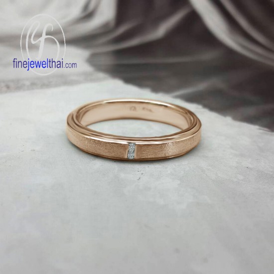 แหวนทอง-แหวนเพชร-ทองสีชมพูแท้-เพชรแท้-แหวนหมั้น-แหวนแต่งงาน-Finejewelthai-R30145DPG