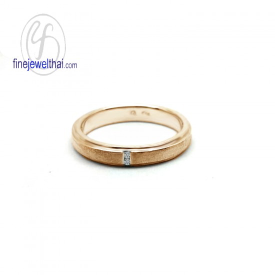 แหวนทอง-แหวนเพชร-ทองสีชมพูแท้-เพชรแท้-แหวนหมั้น-แหวนแต่งงาน-Finejewelthai-R30145DPG
