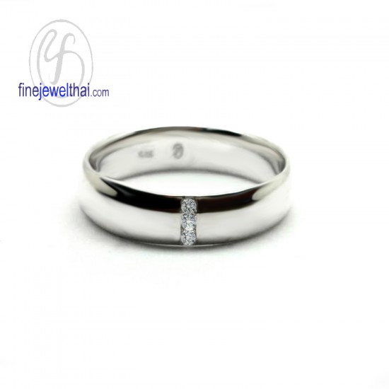 แหวนแพลทินั่ม-แหวนเพชร-แพลทินั่ม-เพชรแท้-แหวนหมั้น-แหวนแต่งงาน-Platinum-Diamond-Wedding-Ring-finejewelthai - R30148DPT