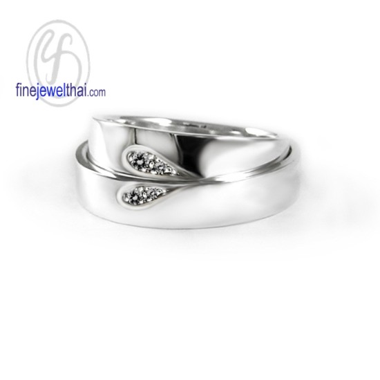 แหวนคู่-แหวนเพชร-แหวนทองคำขาว-แหวนหมั้น-แหวนแต่งงาน-Finejewelthai-RC1236DWG