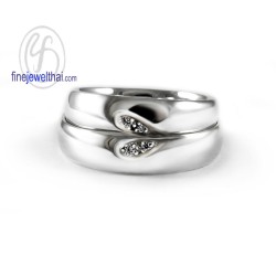 แหวนคู่-แหวนเงินแท้-แหวนเพชร-แหวนหมั้น-แหวนแต่งงาน-Finejewelthai-RC3031di