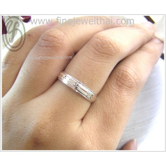 แหวนเพชร-แหวนเงิน-เพชรแท้-เงินแท้925-แหวนคู่-แหวนหมั้น-แหวนแต่งงาน-RC3032di