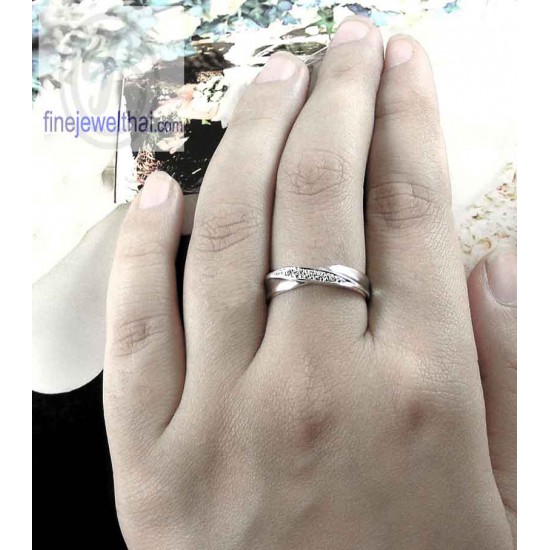 Palladium-Diamond-wedding-Ring-finejewelthai - R1244_5DPD