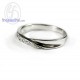 Diamond-CZ-Silver-Wedding-Ring-Finejewelthai - R1245cz