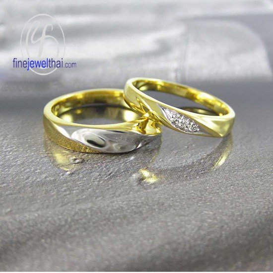 แหวนทอง-แหวนเพชร-ทอง-เพชรแท้-แหวนคู่-แหวนหมั้น-แหวนแต่งงาน-Finejewelthai - R1205_6DG