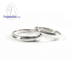 แหวนทองคำขาว-แหวนเกลี้ยง-แหวนคู่-แหวนหมั้น-แหวนแต่งงาน-Finejewelthai - RC1198WG