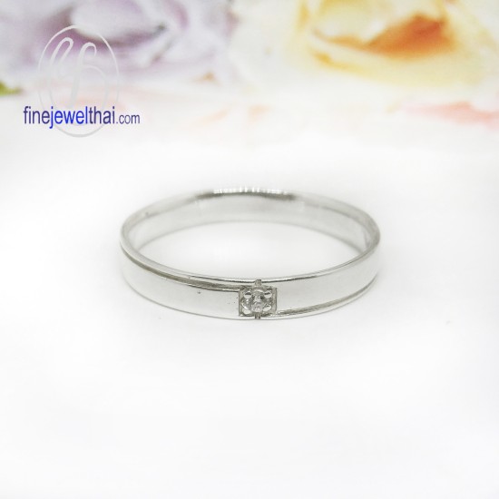 แหวนทองคำขาว-แหวนเพชร-แหวนหมั้น-แหวนแต่งงาน-Finejewelthai - R1128DWG