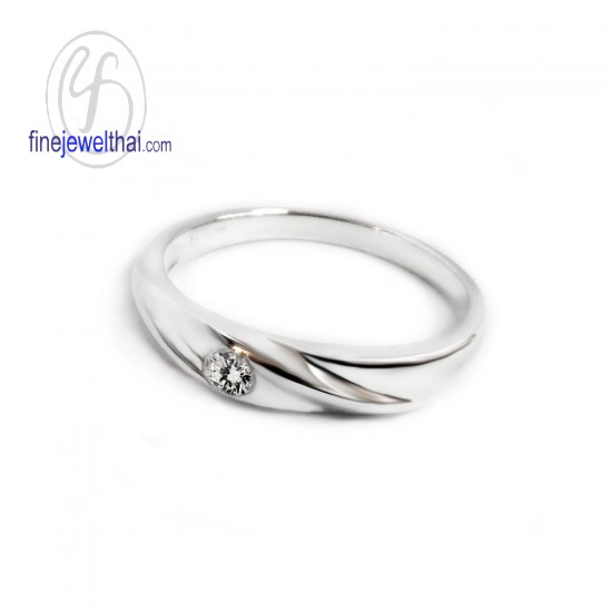 แหวนทองคำขาว-แหวนเพชร-แหวนหมั้น-แหวนแต่งงาน-Finejewelthai - R1206DWG