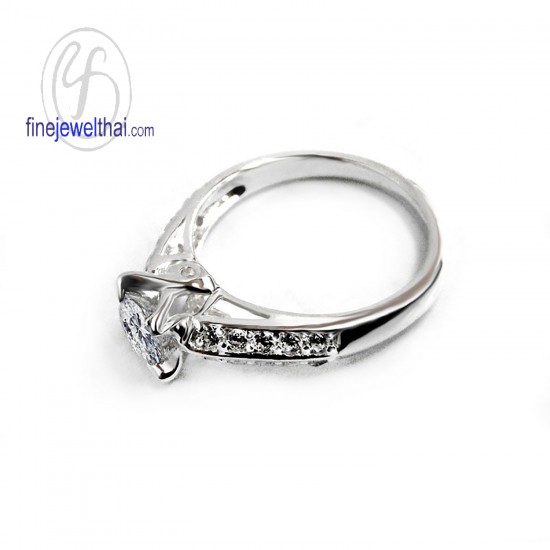 แหวนทองคำขาว-แหวนเพชร-แหวนหมั้น-แหวนแต่งงาน-Finejewelthai - R1213DWG