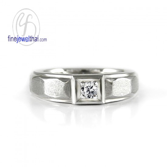 แหวนทองคำขาว-แหวนเพชร-แหวนหมั้น-แหวนแต่งงาน-Finejewelthai - R1251DWGm