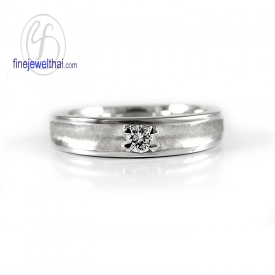 แหวนทองคำขาว-แหวนเพชร-แหวนหมั้น-แหวนแต่งงาน-Finejewelthai - R1254DWG