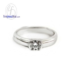 แหวนทองคำขาว-แหวนเพชร-ทองคำขาว-เพชร-แหวนหมั้น-แหวนแต่งงาน-Finejewelthai - R3086DWG