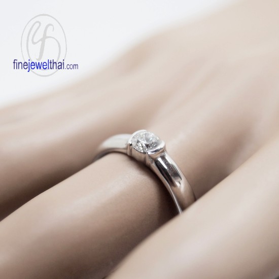แหวนทองคำขาว-แหวนเพชร-ทองคำขาว-เพชร-แหวนหมั้น-แหวนแต่งงาน-Finejewelthai - R3086DWG
