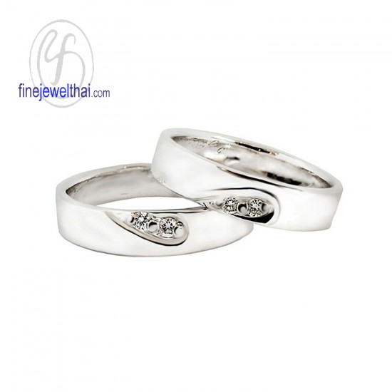 แหวนทองคำขาว-แหวนเพชร-ทองคำขาว-เพชรแท้-แหวนคู่-แหวนหมั้น-แหวนแต่งงาน-finejewelthai-RC006DWG