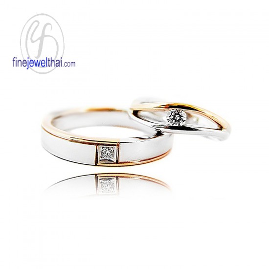 แหวนทองคำขาว-แหวนเพชร-ทองคำขาว-เพชรแท้-แหวนคู่-แหวนหมั้น-แหวนแต่งงาน-finejewelthai-RC008DWG