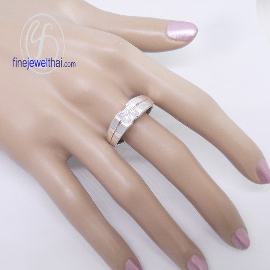 แหวนทองคำขาว-แหวนเพชร-แหวนหมั้น-แหวนแต่งงาน-Finejewelthai - R1175DWG