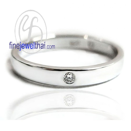 แหวนทองคำขาว-แหวนเพชร-แหวนหมั้น-แหวนแต่งงาน-Finejewelthai - R3041DWG