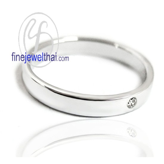 แหวนทองคำขาว-แหวนเพชร-แหวนหมั้น-แหวนแต่งงาน-Finejewelthai - R3041DWG