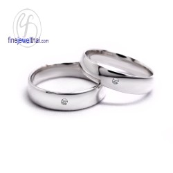 แหวนทองคำขาว-แหวนเพชร-แหวนคู่-แหวนหมั้น-แหวนแต่งงาน-Finejewelthai-RC1275DWG