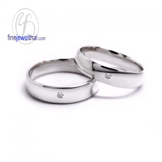 แหวนทองคำขาว-แหวนเพชร-แหวนคู่-แหวนหมั้น-แหวนแต่งงาน-Finejewelthai-RC1275DWG
