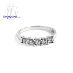 แหวนทองคำขาว-แหวนเพชร-ทองคำขาว-เพชร-แหวนหมั้น-แหวนแต่งงาน-Finejewelthai - R1209DWG