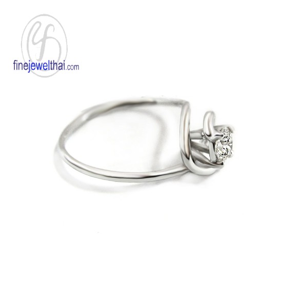 แหวนทองคำขาว-แหวนเพชร-ทองคำขาว-เพชร-แหวนหมั้น-แหวนแต่งงาน-Finejewelthai - R3085DWG