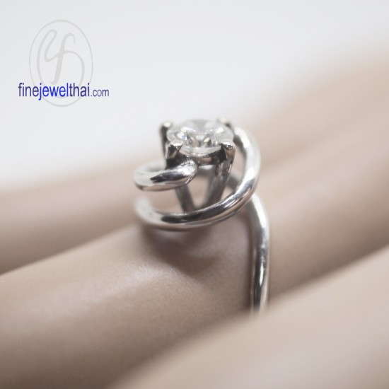 แหวนทองคำขาว-แหวนเพชร-ทองคำขาว-เพชร-แหวนหมั้น-แหวนแต่งงาน-Finejewelthai - R3085DWG