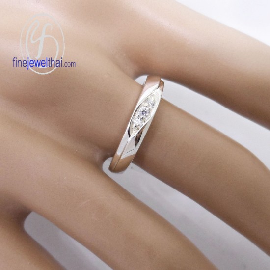 แหวนทองคำขาว-แหวนเพชร-ทองคำขาว-เพชร-แหวนหมั้น-แหวนแต่งงาน-Finejewelthai - R1194DWG