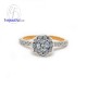 แหวนทองสีชมพู-แหวนเพชร-พิงค์โกลด์-เพชร-แหวนหมั้น-แหวนแต่งงาน-Pink Gold-Diamond-wedding-ring-finejewelthai - R1295DPG
