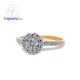 แหวนทองสีชมพู-แหวนเพชร-พิงค์โกลด์-เพชร-แหวนหมั้น-แหวนแต่งงาน-Pink Gold-Diamond-wedding-ring-finejewelthai - R1295DPG