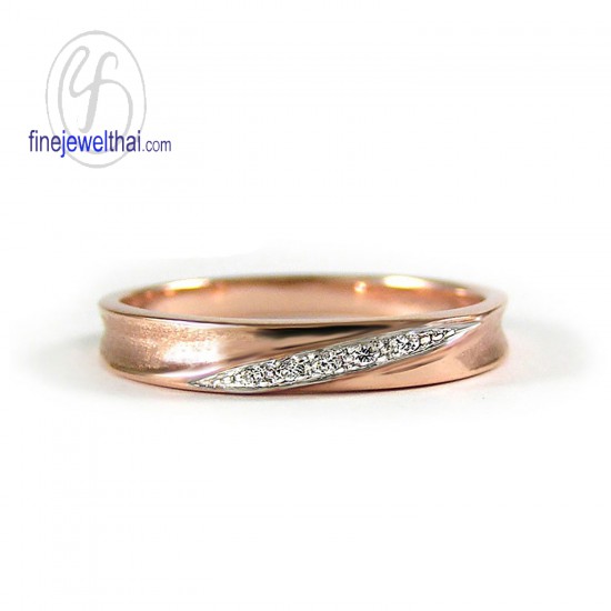 Couple-Pink-Gold-Diamond-wedding-ring-finejewelthai - R1242_3DPG