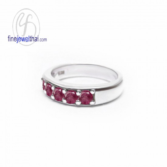 แหวนทับทิม-แหวนเงิน-แหวนพลอย-ทับทิมแท้-R1003Rb