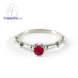 แหวนทับทิม-แหวนเงิน-แหวนพลอย-ทับทิมแท้-R1223rb