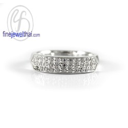 แหวนเพชร-แหวนเงิน-เพชรสังเคราะห์-เงินแท้-แหวนหมั้น-แหวนแต่งงาน-R1249cz