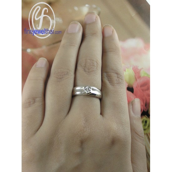 แหวนทองคำขาว-แหวนเพชร-แหวนหมั้น-แหวนแต่งงาน-Finejewelthai - R1255DWG